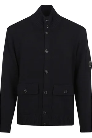 C.P. Company C. P. Company Compact Cotton Full Button Lens Knit