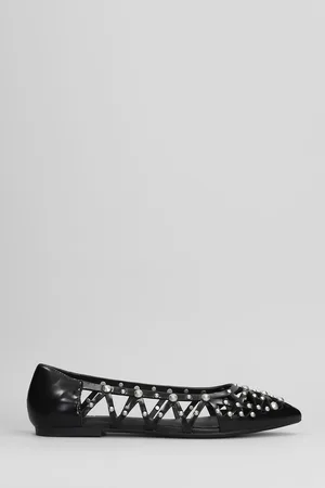 Ash Bazaar Bis Ballet Flats In Leather