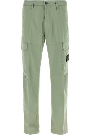 Stone Island Sage Green Stretch Cotton Pant