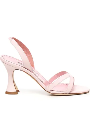 Manolo Blahnik Slingback With Cross Straps