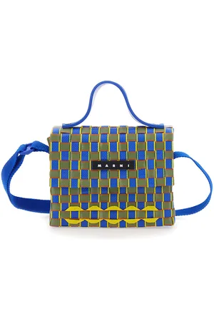 Marni Joy Bag Shoulder Bag With Woven Pattern In Tech Fabric Girl