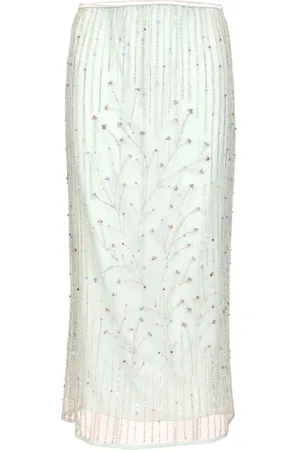 FORTE FORTE Forte_Forte Firefly Embroidery Tulle Skirt With Slip