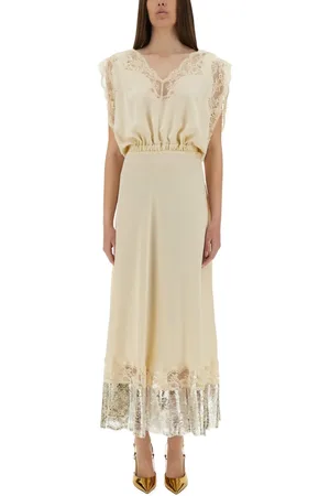 Paco rabanne Midi Dress With Lace Inlays