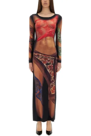 Marine Serre Long Dress statues