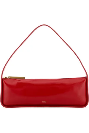 Khaite Red Leather Lori Shoulder Bag