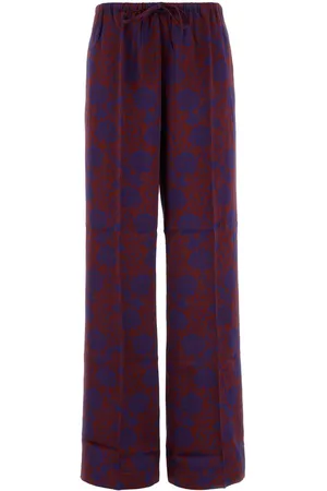 DRIES VAN NOTEN Embroidered Viscose Blend Puvis Pant