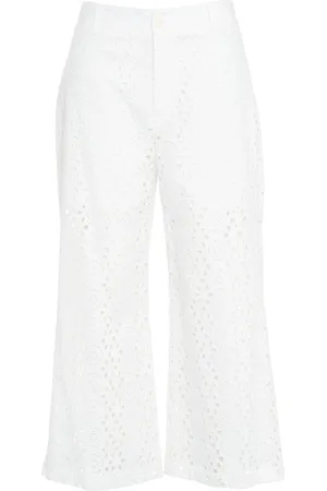 Liu Jo Embroidered Cropped Trousers