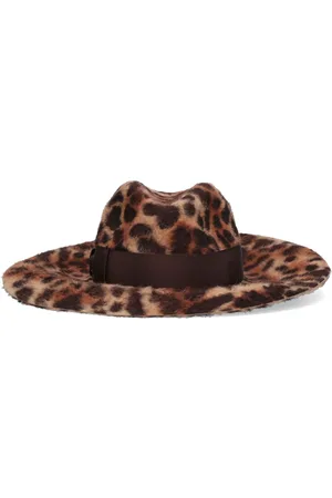 Borsalino Sophie Leopard Print Melusine Felt