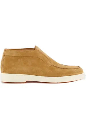 santoni Round-toe Slip-on Loafers