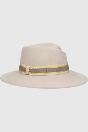 Borsalino Romy Wool Felt With Striped Hatband