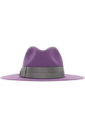 Borsalino Agata Alessandria Brushed Felt With Striped Hatband