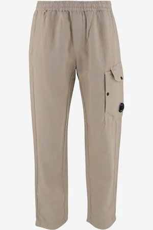C.P. Company C. P. Company Cotton And Linen Logo Pants