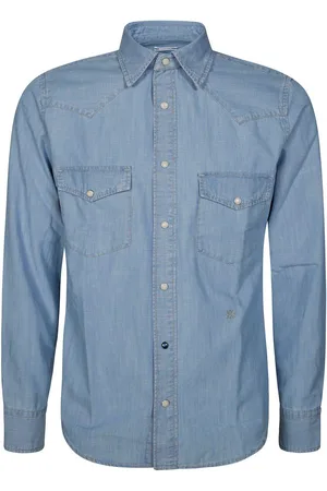 Jacob Cohen Logo-embroidered Denim Shirt