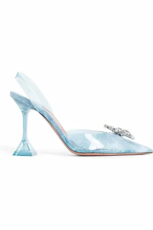 Amina Muaddi 95mm Rosie Glass Pumps