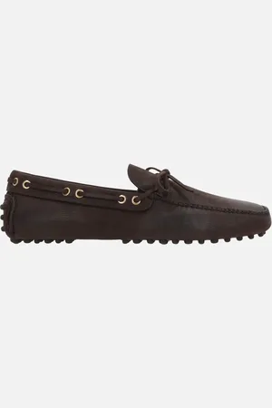 CAR SHOE Grainy Leather Driving Loafers