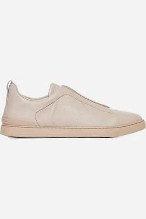 Ermenegildo Zegna Triple Stitch Leather Sneakers