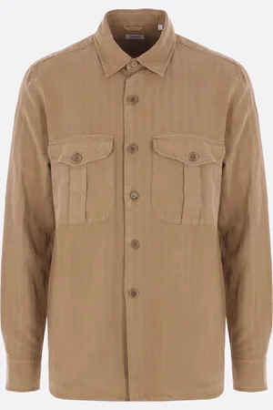 Aspesi Glenn Shirt In Linen Blend