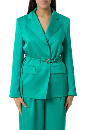 Liu Jo Peak-lapels Satin Blazer