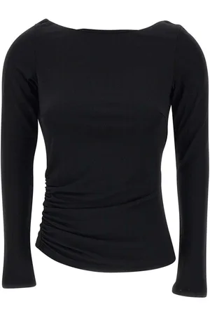 Elisabetta Franchi Boat Neck Draped Top