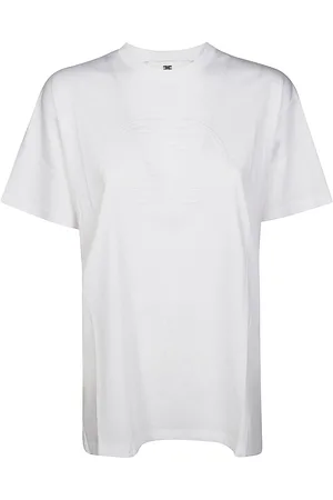Elisabetta Franchi Logo Embossed Jersey T-shirt