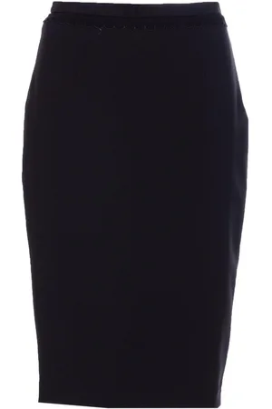 Elisabetta Franchi Back Slit Straight Hem Skirt