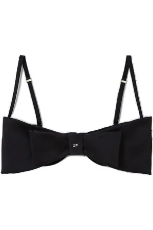 Elisabetta Franchi Bow Detailed Logo Embellished Top