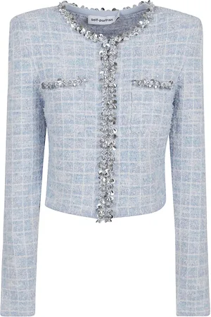 Self-Portrait Check Cardigan