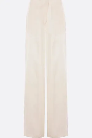 BLUMARINE Wide-leg Trousers In Gabardine