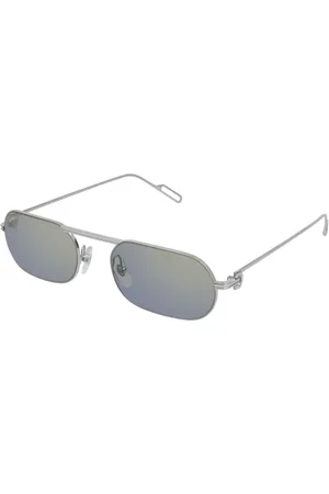 Cartier Ct0112s002 Silver Silver Blue