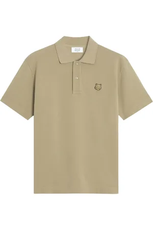 Maison Kitsuné Cotton Polo Shirt With Iconic Logo Patch