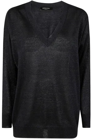 Fabiana Filippi V-neck Metallic-threading Jumper