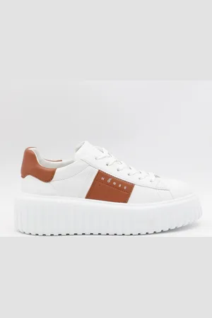 Hogan H Stripes Ivory Leather Sneakers