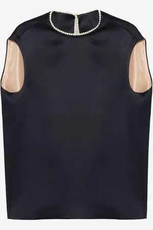 Carven Cocoon Top In Double Satin