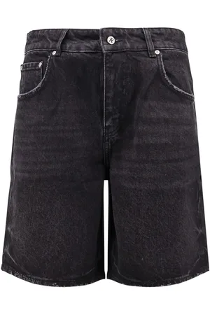 Represent Tailored Stone-washed Denim Bermuda Shorts
