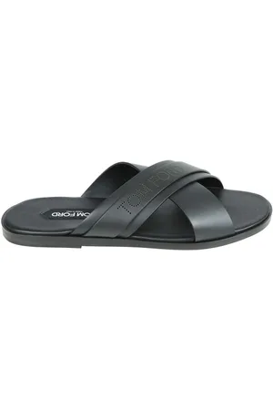 Tom Ford Logo Perforated Open Toe Sandals
