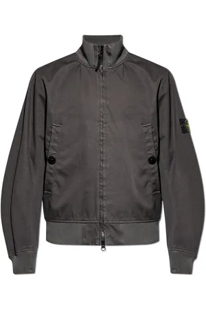 Stone Island Compass Patch High-neck Bomber Jacket