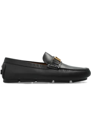 VERSACE Leather Moccasins