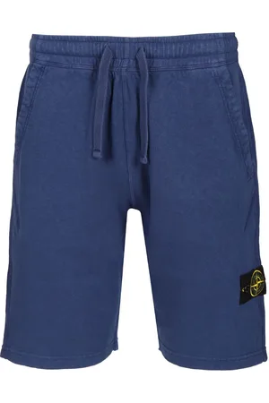 Stone Island Organic Cotton Fleece Cargo Bermuda Shorts