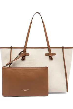 Gianni chiarini Marcella Canvas And Leather Shopping Bag