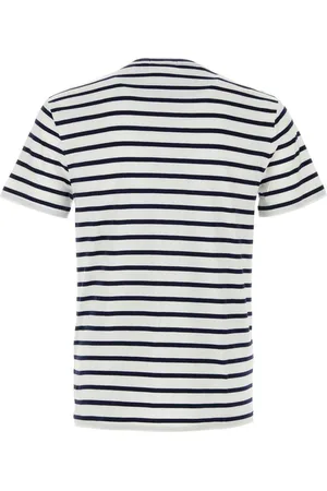 Ralph Lauren Logo Embroidered Striped T-shirt