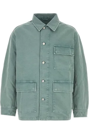 Emporio Armani Light Blue Stretch Cotton Jacket
