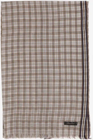 Faliero Sarti Silk Plaid Scarf