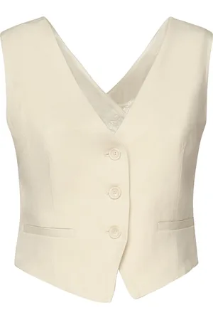 Dondup Viscose And Linen Twill Vest