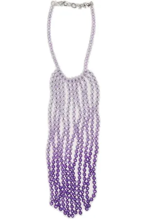 Emporio Armani Logo Engraved Embellished Necklace