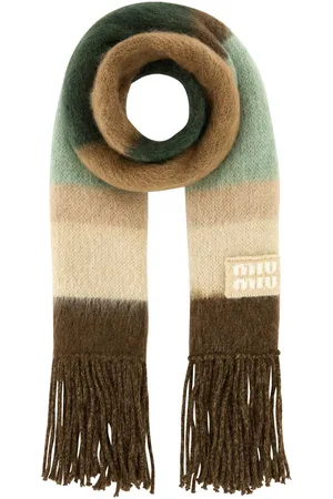 Miu Miu Embroidered Mohair Blend Scarf