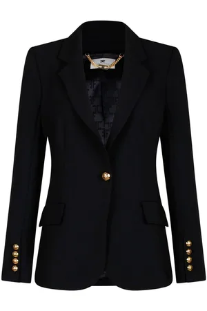 Elisabetta Franchi Embroidery And Strap Crêpe Jacket