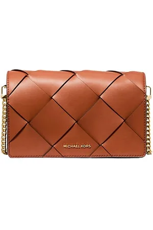 Michael Kors Jet Set Medium Crossbody Bag With Chain-link Shoulder Strap And Logo Lettering Plaque On The Front In Leather Woman