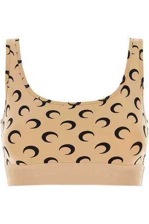 Marine Serre Printed Stretch Nylon Bra