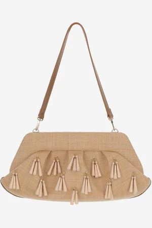 THEMOIRÈ Emera Paper Fringes Clutch Bag