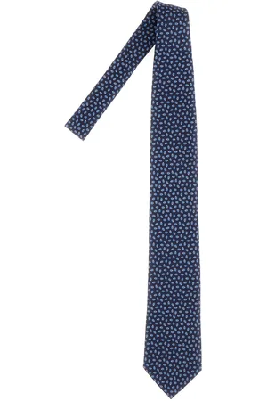 Ermenegildo Zegna Embroidered Silk Tie